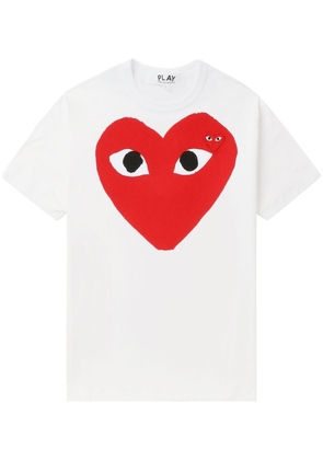 Comme Des Garçons Play Heart Logo cotton T-shirt - White