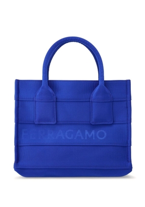 Ferragamo small panelled tote bag - Blue