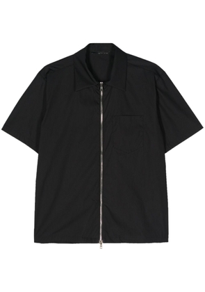 Low Brand short-sleeves zip-up shirt - Black