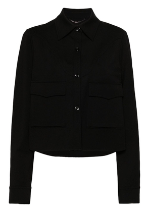 Dorothee Schumacher yoke-detail shirt jacket - Black