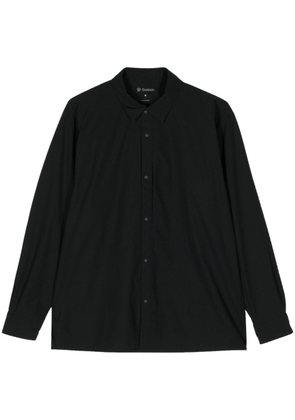 Goldwin logo-embroidered long-sleeve shirt - Black
