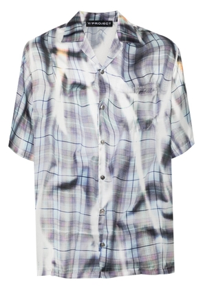 Y/Project check-print shirt - Blue