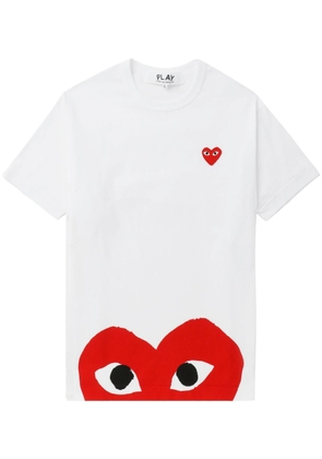 Comme Des Garçons Play heart-print cotton T-shirt - White