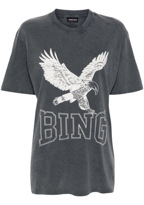 ANINE BING logo-print cotton T-shirt - Grey
