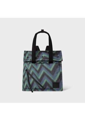 Paul Smith Recycled Polyester 'Zig Zag' Two-Way Tote Bag Multicolour