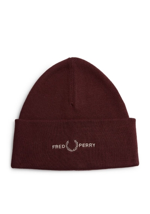 Fred Perry Logo Knit Beanie