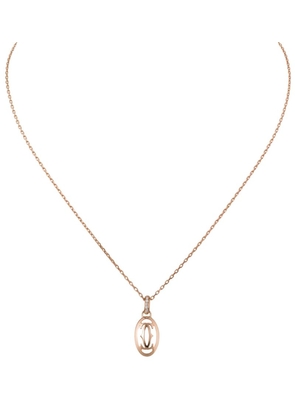 Cartier Rose Gold And Diamond Double C Necklace