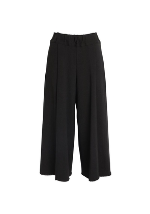 Issey Miyake Cropped Campagne Wide-Leg Trousers