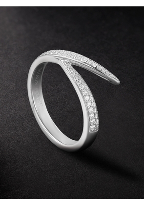 Shaun Leane - Interlocking White Gold Diamond Ring - Men - Silver - 59