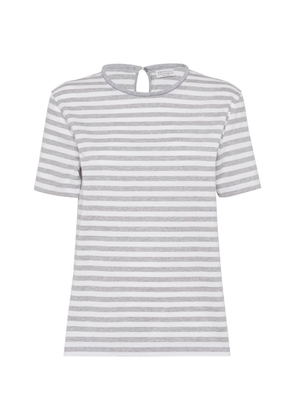 Brunello Cucinelli Cotton Striped Monili T-Shirt