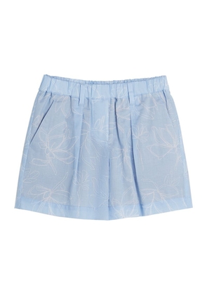 Brunello Cucinelli Kids Cotton Floral Bermuda Shorts (4-12 Years)
