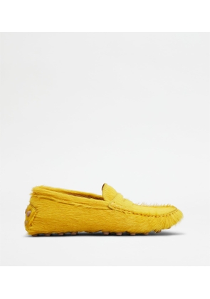 Tod's - Gommino Bubble in Pony-skin Effect Leather, YELLOW, 35 - Shoes