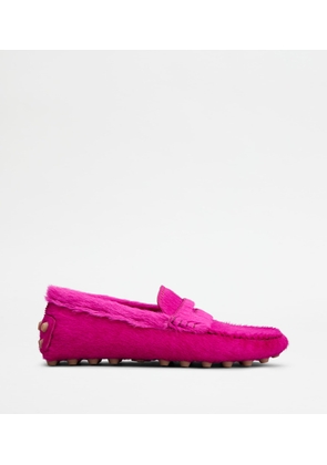 Tod's - Gommino Bubble in Pony-skin Effect Leather, PINK, 35 - Shoes