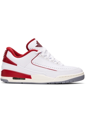 Nike Jordan White & Red Air Jordan 2/3 Sneakers