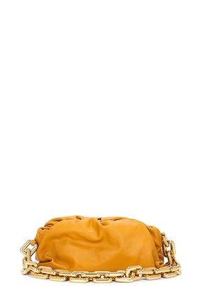 bottega veneta Bottega Veneta The Pouch Chain Bag in Ocra & Gold - Brown. Size all.
