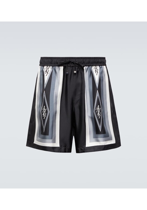 Amiri Diamond silk shorts
