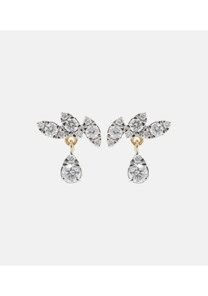 Stone and Strand Muse Drop 10kt gold earrings with diamonds