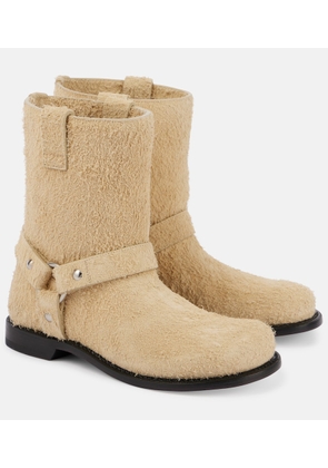 Loewe Campo brushed suede biker boots