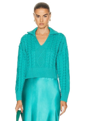 SABLYN Anaya Sweater in Viv - Teal. Size S (also in ).
