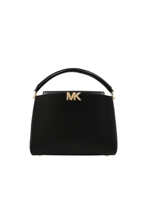 Michael Kors Karlie Medium Leather Satchel Bag - Black