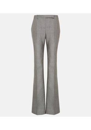 Alexander McQueen Low-rise wool-blend straight pants