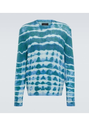 Amiri Tie-dye cashmere and wool sweater