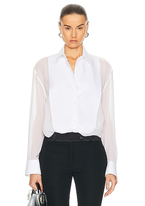 Stella McCartney Tuxedo Shirt in White - White. Size 36 (also in ).