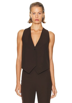Ferragamo Suit Vest in Expresso - Chocolate. Size 40 (also in ).