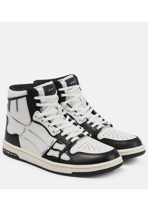 Amiri Skel-Top Hi appliqué leather sneakers