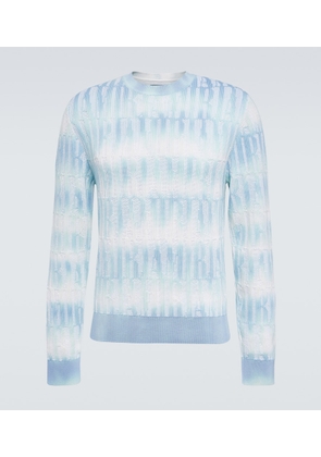 Amiri Logo cotton and cashmere-blend sweater