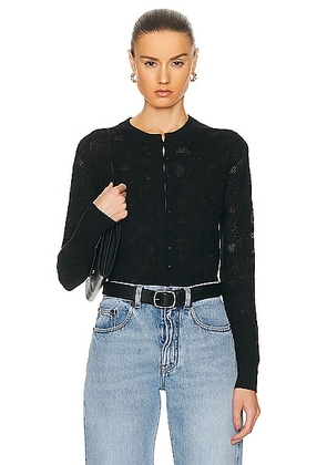 Chloe Lace Top in Black - Black. Size L (also in M, XS).