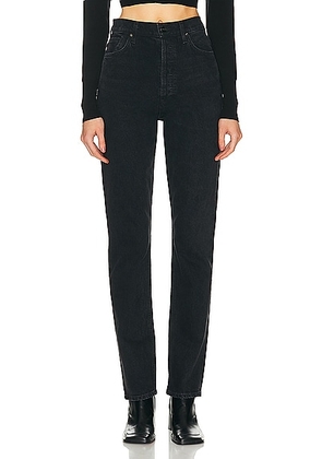 GOLDSIGN The Lawler Slim Straight Leg in Esher - Black. Size 29 (also in 24, 30).