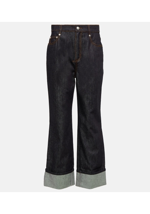 Alexander McQueen High-rise straight jeans