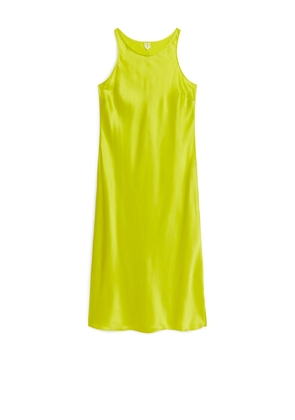 Silk Slip Dress - Yellow