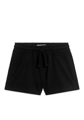 Relaxed Jersey Shorts - Black