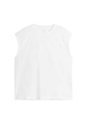 Loose Fit Tank Top - White