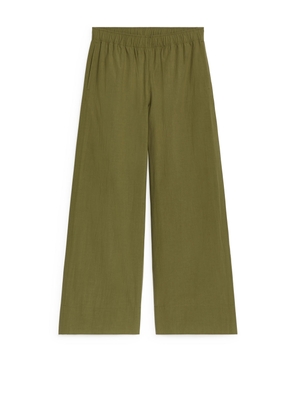 Cotton Trousers - Green