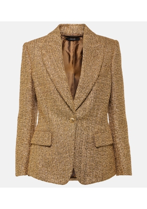 Tom Ford Single-breasted metallic tweed blazer