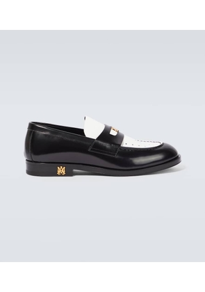 Amiri Logo leather penny loafers