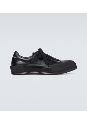 Alexander McQueen Deck Plimsole leather sneakers