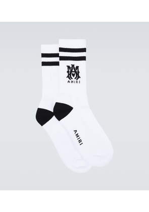 Amiri Collegiate logo cotton-blend socks