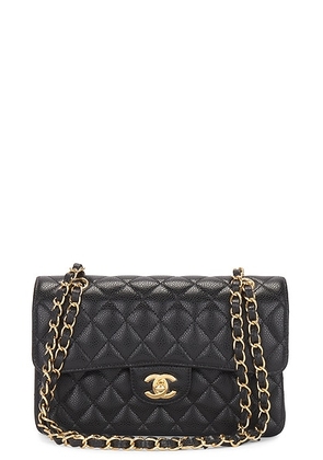 chanel Chanel Small Quilted Caviar Chain Flap Bag in Black - Black. Size all.