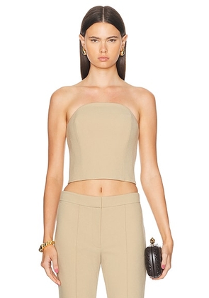 SANS FAFF Half Moon Corset Top in Camel - Brown. Size L (also in M, S, XS).
