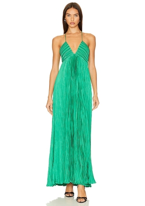 A.L.C. Angelina Ii Gown in Green. Size 4, 8.