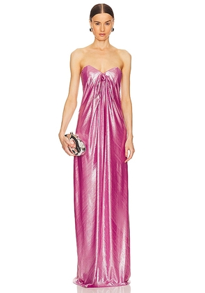 CAROLINE CONSTAS Kaia Dress in Pink. Size L, M, XS.
