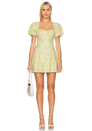 ASTR the Label Emmalou Dress in Lemon. Size M.
