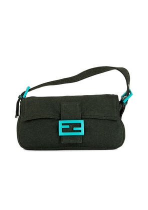 FWRD Renew Fendi Mama Baguette Shoulder Bag in Black.