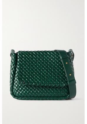 Bottega Veneta - Cobble Padded Intrecciato Leather Shoulder Bag - Green - One size