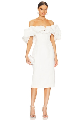 Line & Dot Samara Dress in White. Size XS.