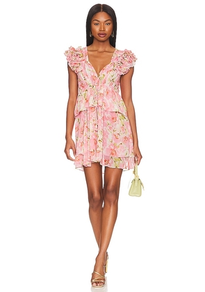 MISA Los Angeles Lily Dress in Pink. Size M, XS.
